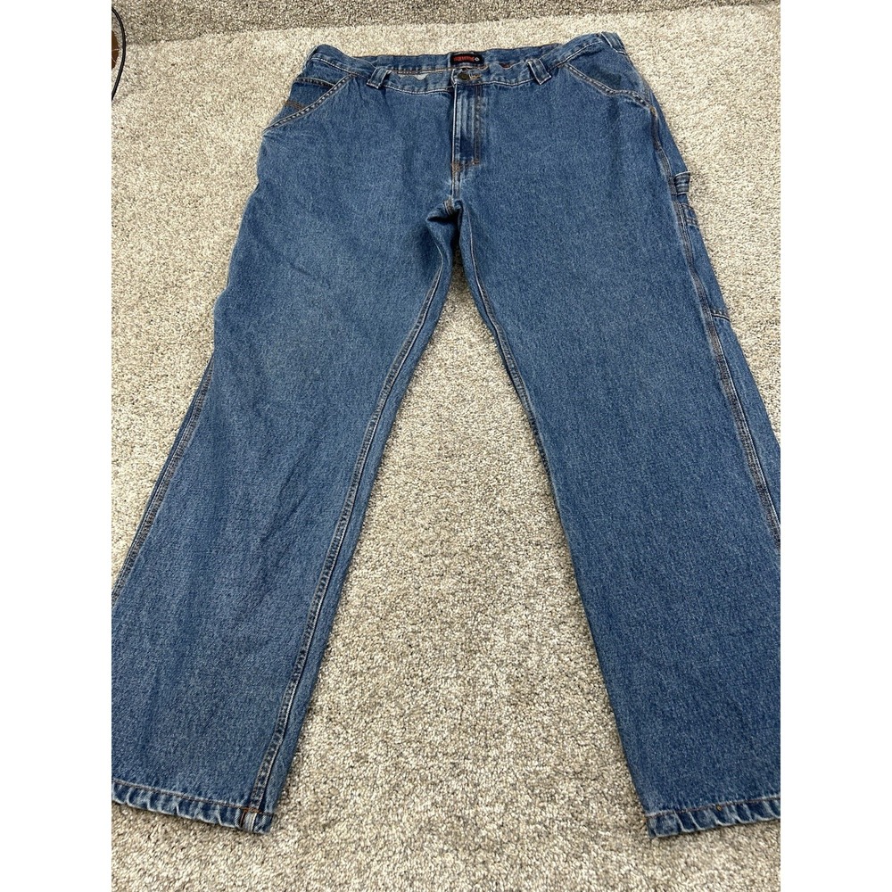 Wolverine Mens Carpenter Jeans Size 38x30 Blue Denim Workwear Mid Rise #0388